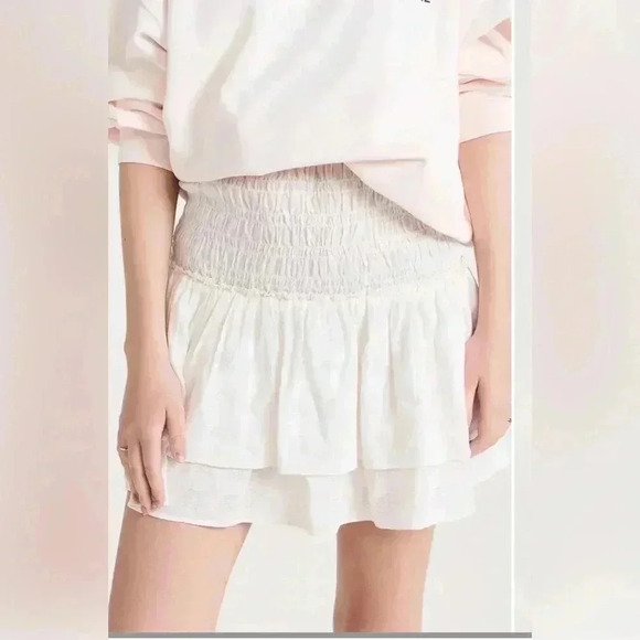 Madewell Smocked Pull On Tiered Mini Skirt - NWT - Picture 5 of 5